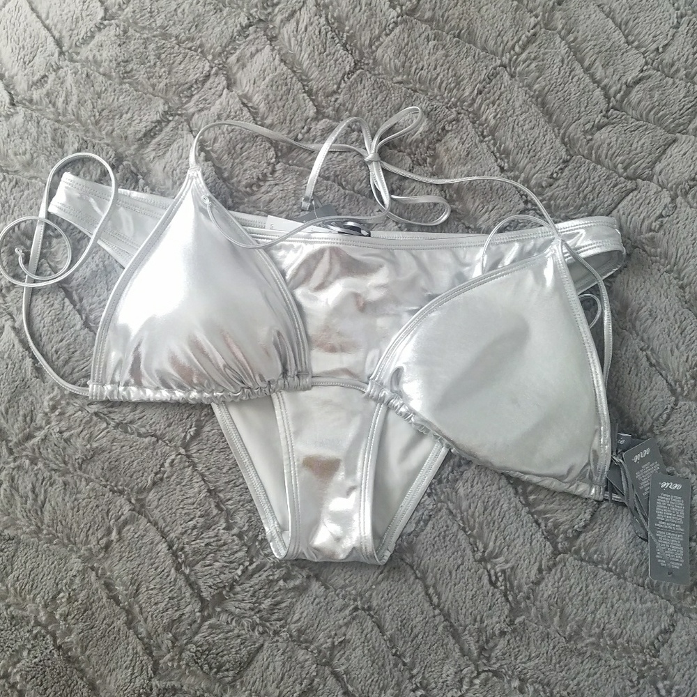 Silver Bikini Set - image 3